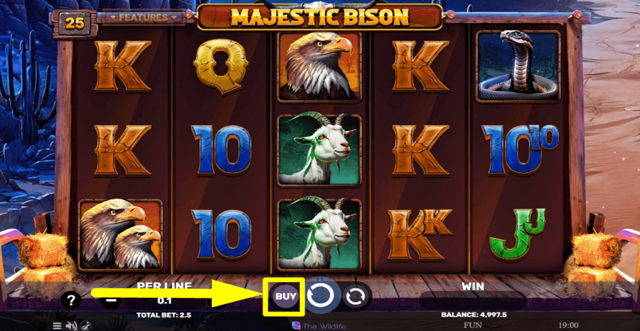 Majestic Bison Buy Feature