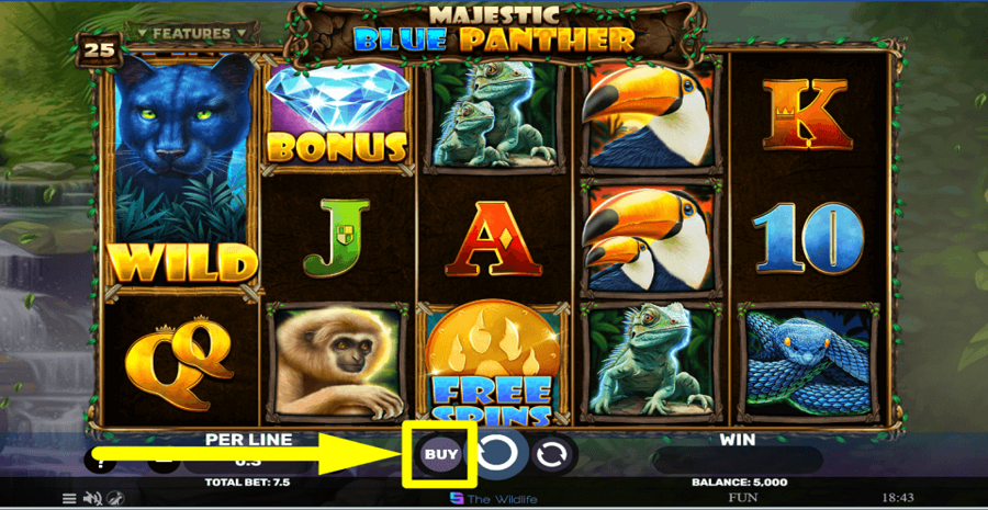 Majestic Blue Panther Buy Feature