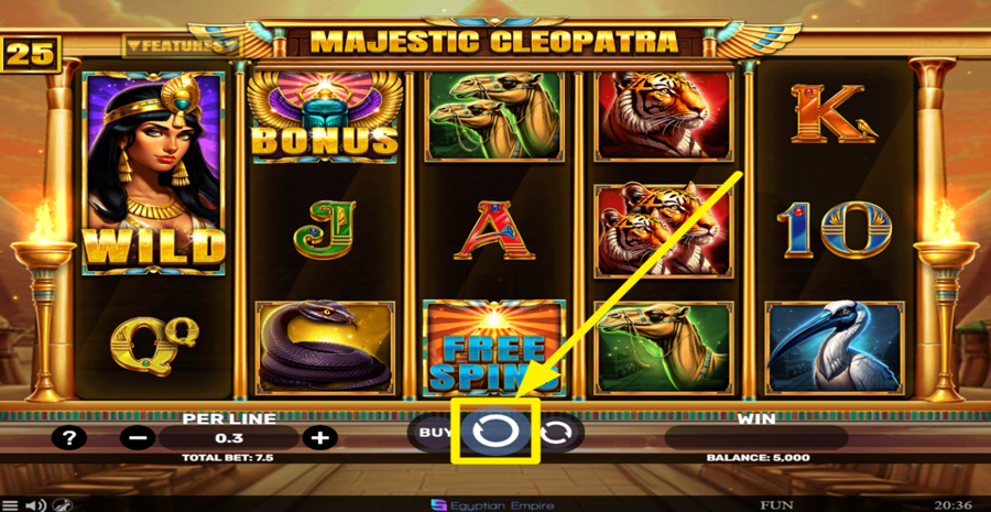 Majestic Cleopatra Spin