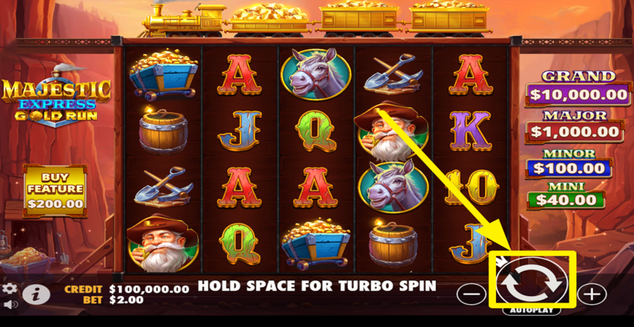 Majestic Express Gold Run Spin