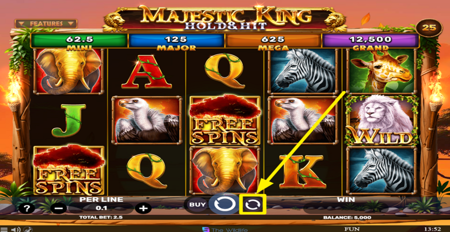 Majestic King Hold And Hit Autoplay