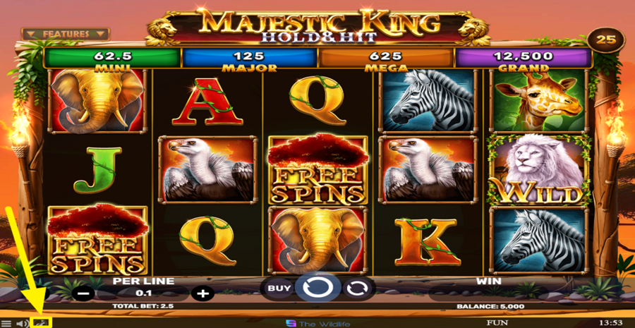 Majestic King Hold And Hit Turbo