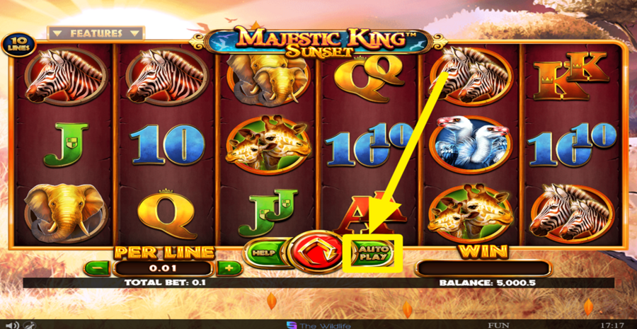 Majestic King Sunset Autoplay