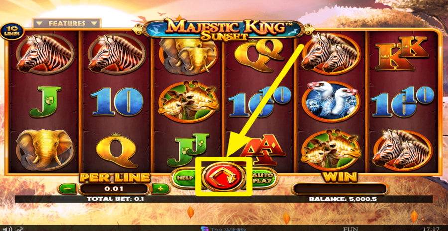 Majestic King Sunset Spin
