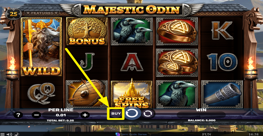 Majestic Odin Buy Bonus