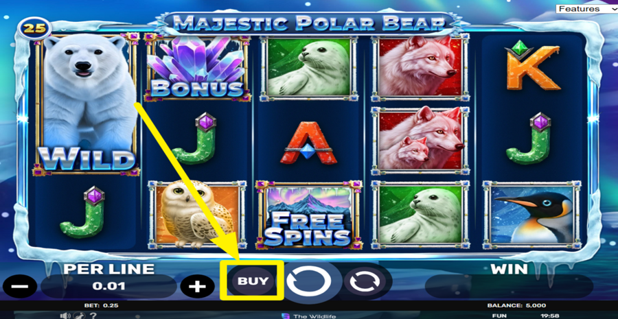 Majestic Polar Bear Buy Bonus