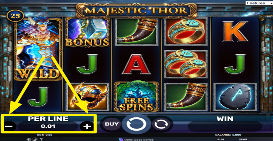 Majestic Thor Adjust Bet