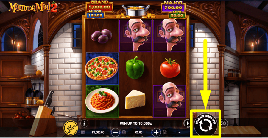 Mamma Mia 2 Spin Button