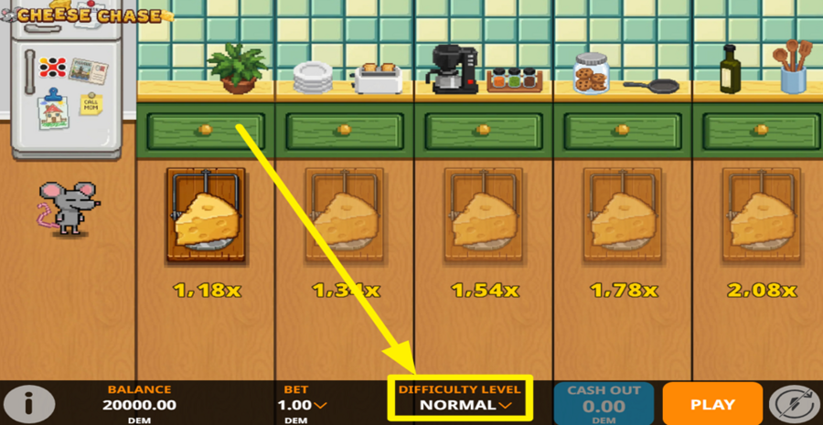 Mancala Cheese Chase Choose Difficulty
