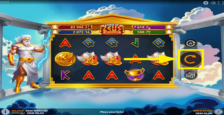 Mancala Gaming Power Of Zeus Spin The Reels