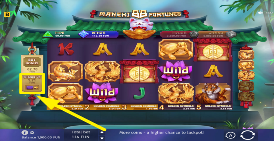 Maneki 88 Fortunes Chance x2