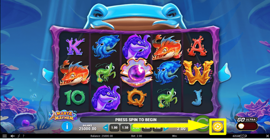 Manta Mayhem Autoplay Feature