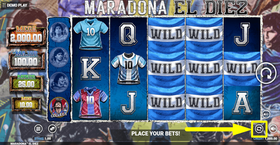 Maradona El Diez Autoplay Feature