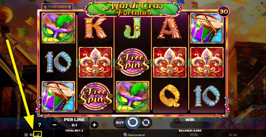 Mardi Gras Fortunes Turbo