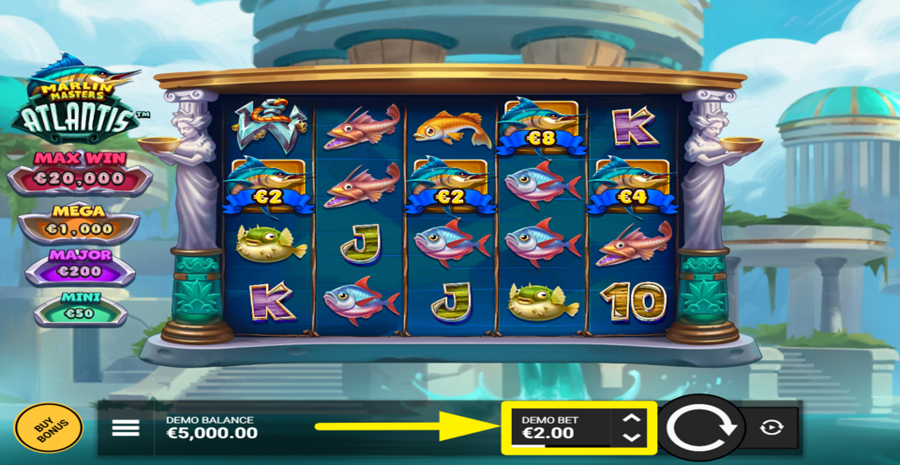 Marlin Masters Atlantis Adjust Bet