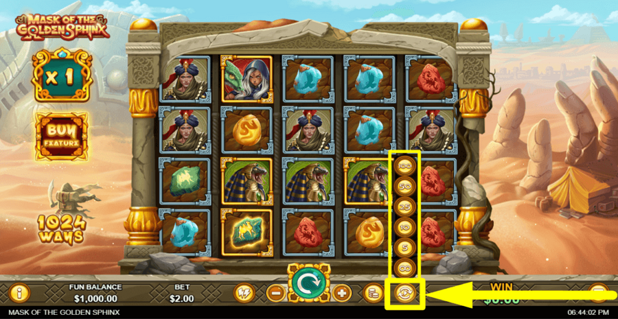 Mask Of The Golden Sphinx Autoplay Feature