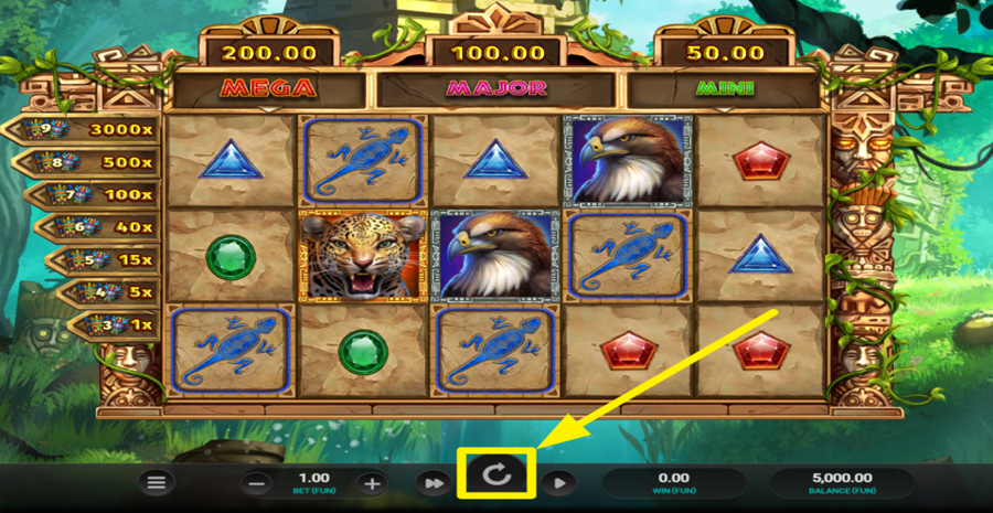 Masked Treasures Spin