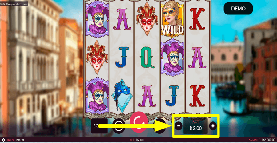 Masquerade Fortune Bet Value