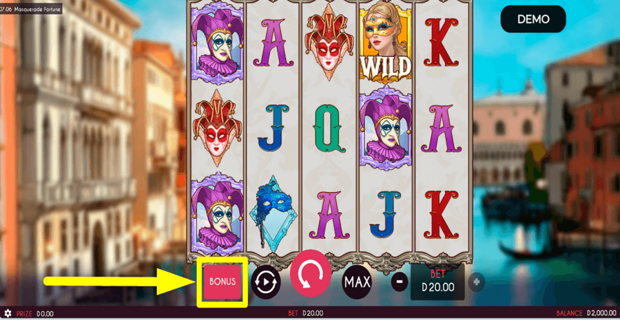 Masquerade Fortune Buy Feature