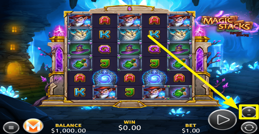 Massive Studios Magic Stacks Adjust Bet
