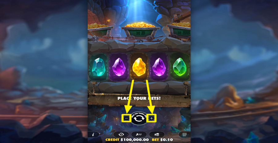 Master Gems Adjust Bet