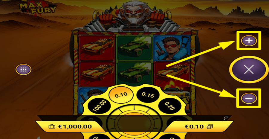 Max Fury Adjust Bet