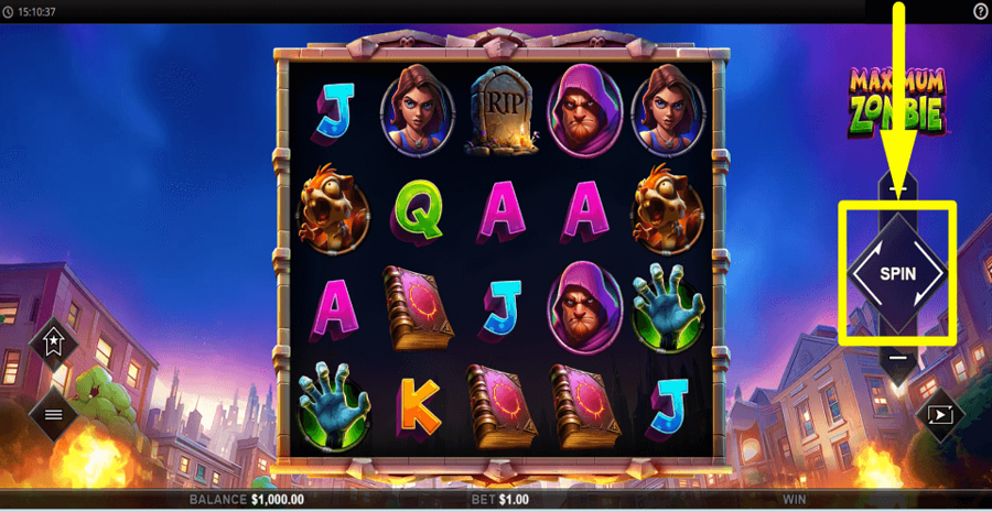 Maximum Zombie Spin Button