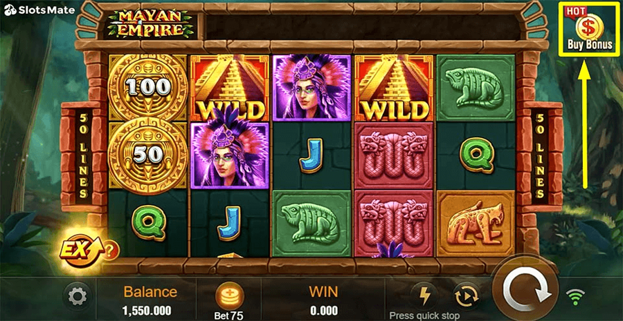 Mayan Empire Buy Bonus