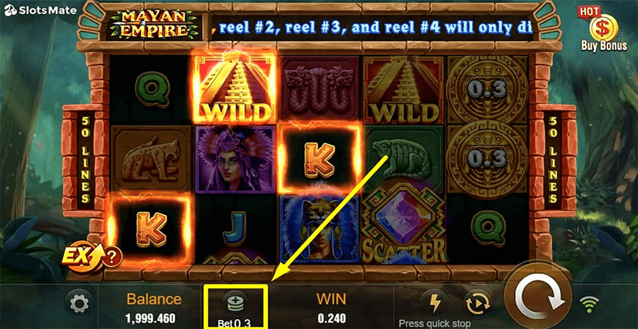 Mayan Empire Choose Bet