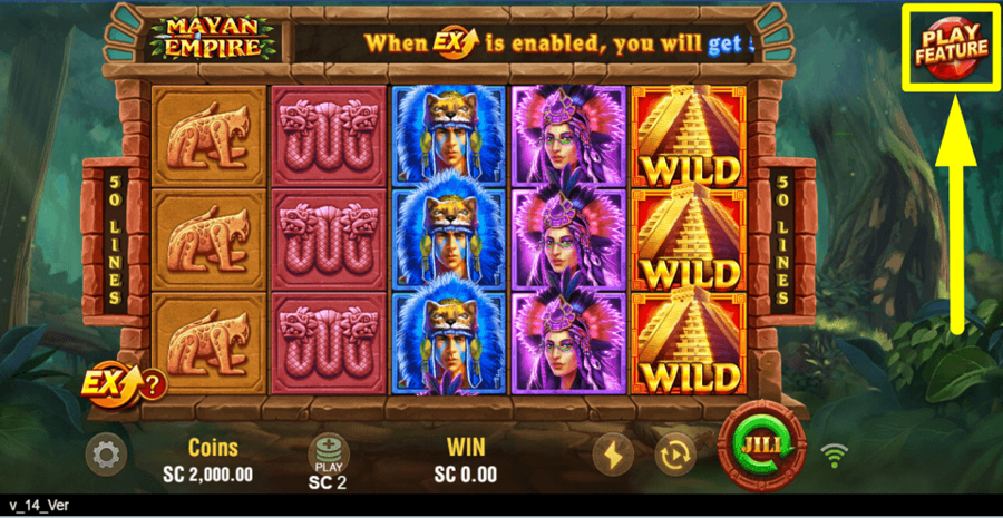 Mayan Empire Hold And Win Play Feature