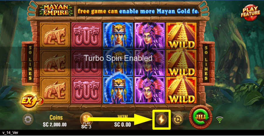 Mayan Empire Hold And Win Turbo Feature