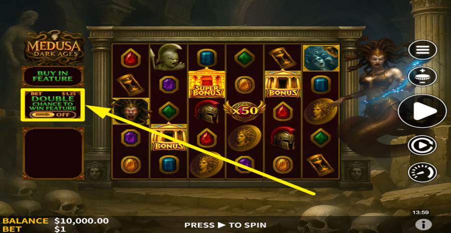 Medusa Dark Ages Bet Boost