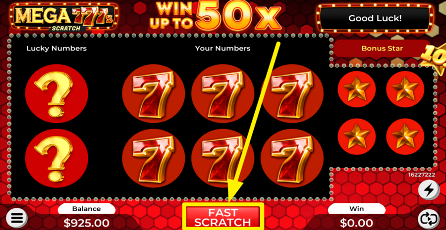 Mega 777 Fast Scratch