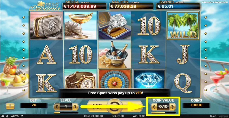 Mega Fortune Dreams Coin Value