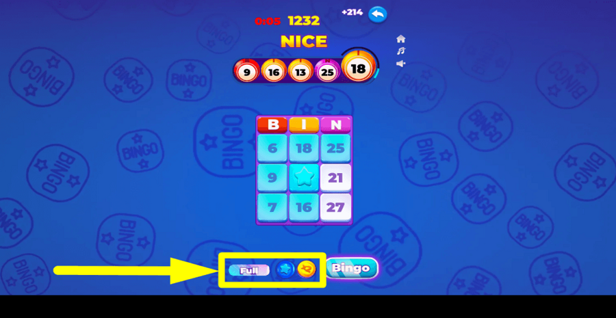 Mega Bingo Cash Booster Feature