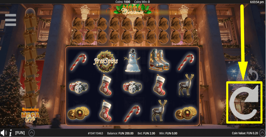 Mega Christmas Spin Button