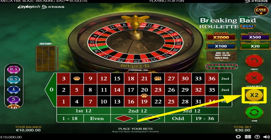 Mega Fire Blaze Breaking Bad Roulette Double