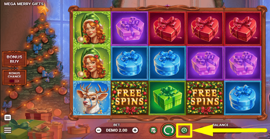 Mega Merry Gifts Autoplay Feature