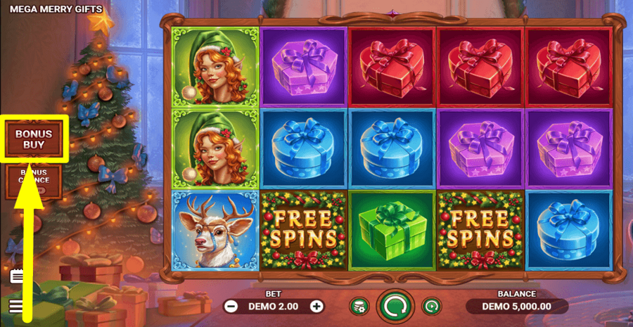 Mega Merry Gifts Buy Feature