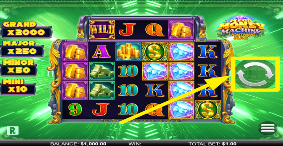 Mega Money Machine Lightning Blitz Spin