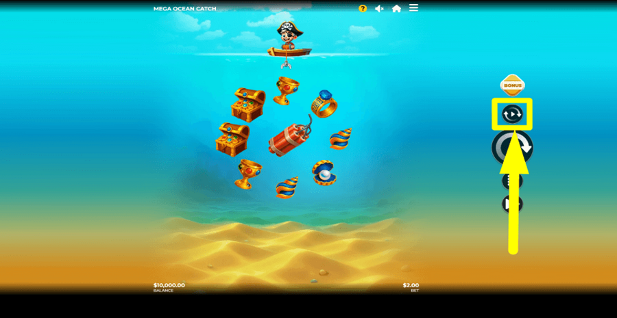 Mega Ocean Catch Autoplay Feature