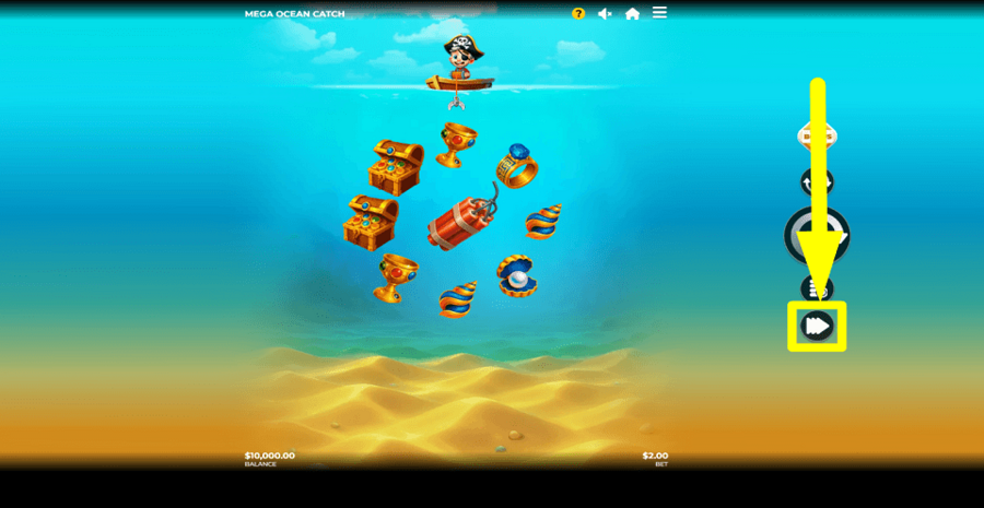 Mega Ocean Catch Turbo Feature