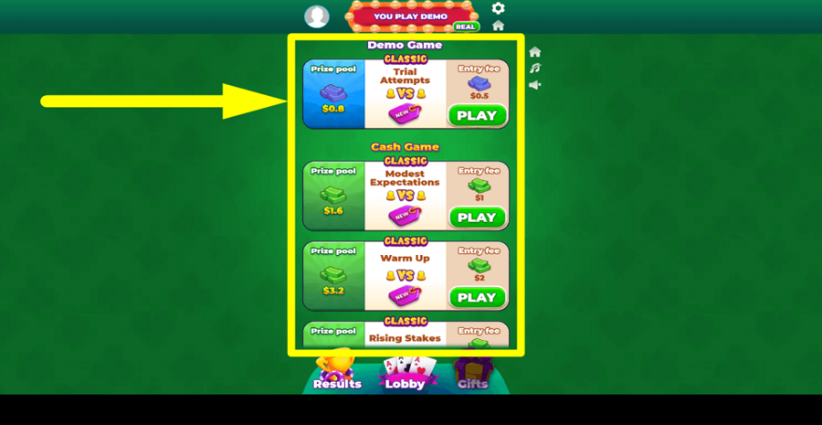 Mega Solitaire Bet Value