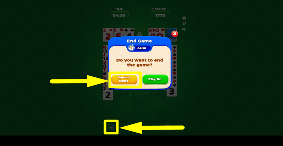 Mega Solitaire Submit Score