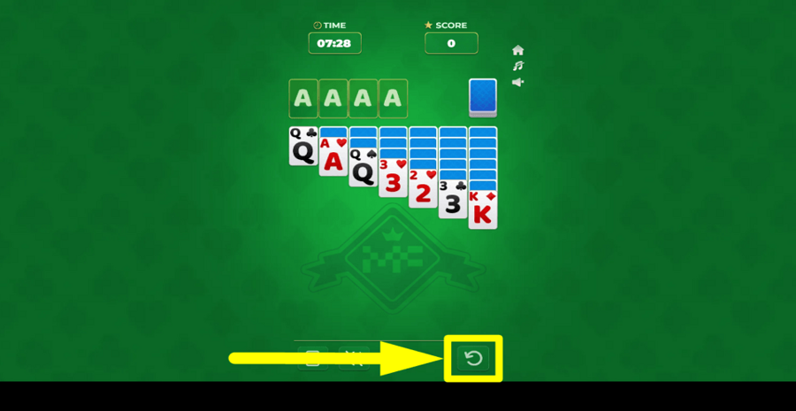 Mega Solitaire Undo Button