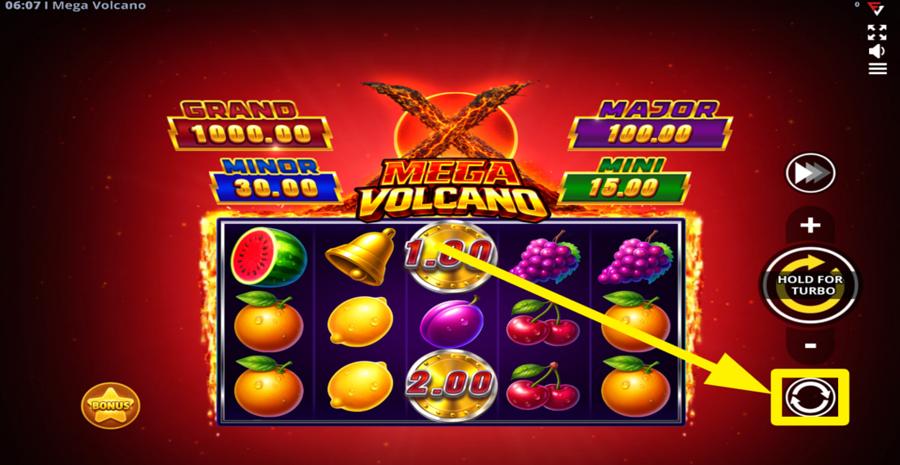 Mega Volcano Running Wins Autoplay