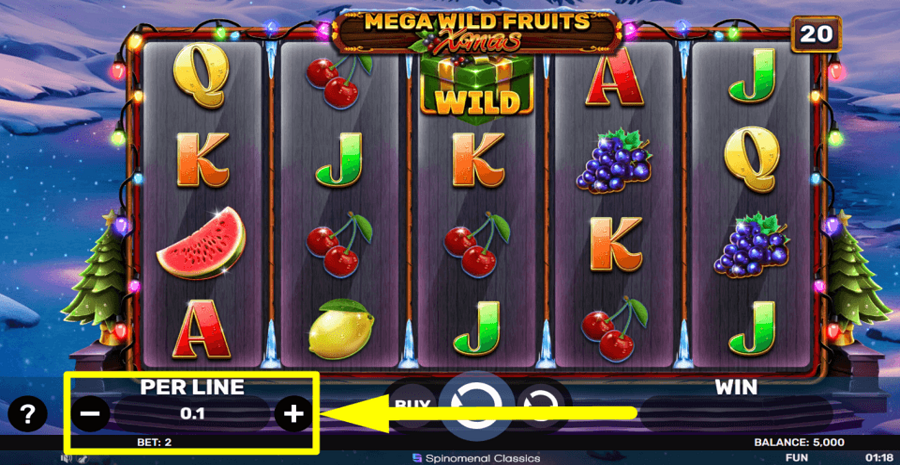 Mega Wild Fruits Xmas Bet Value
