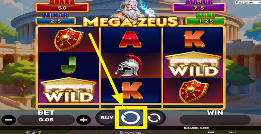Mega Zeus Hold And Hit 3x3 Spin