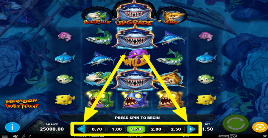 Megadon Triple Threat Adjust Bet