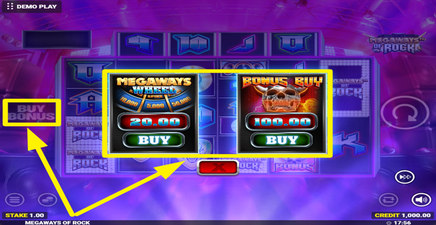 Megaways Of Rock Bonus Buy